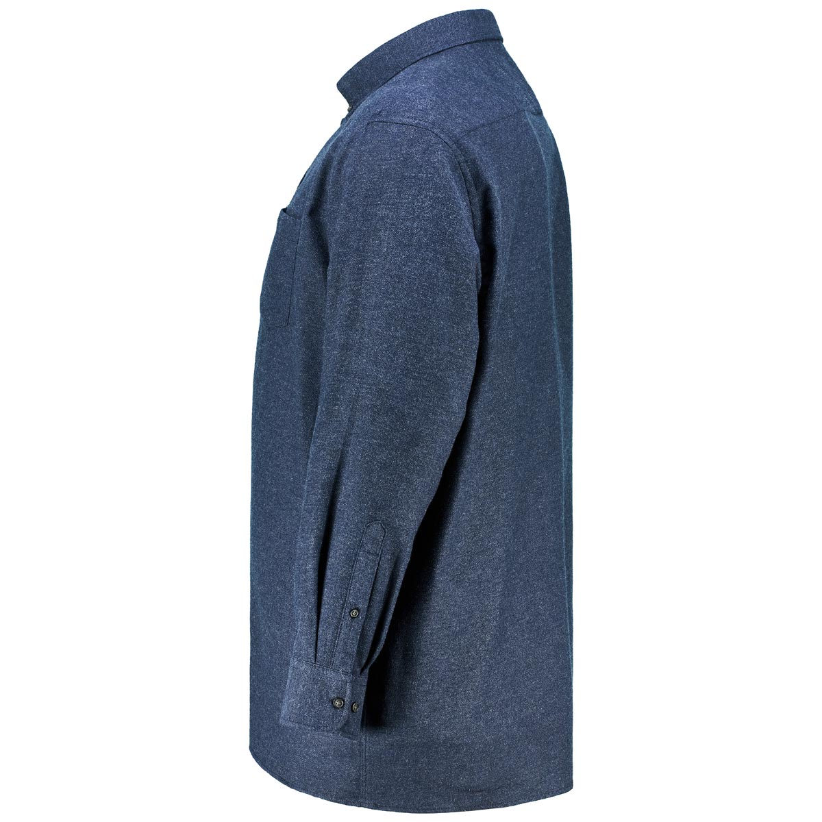 CASA MODA Flanellhemd aus Baumwolle jeansblau