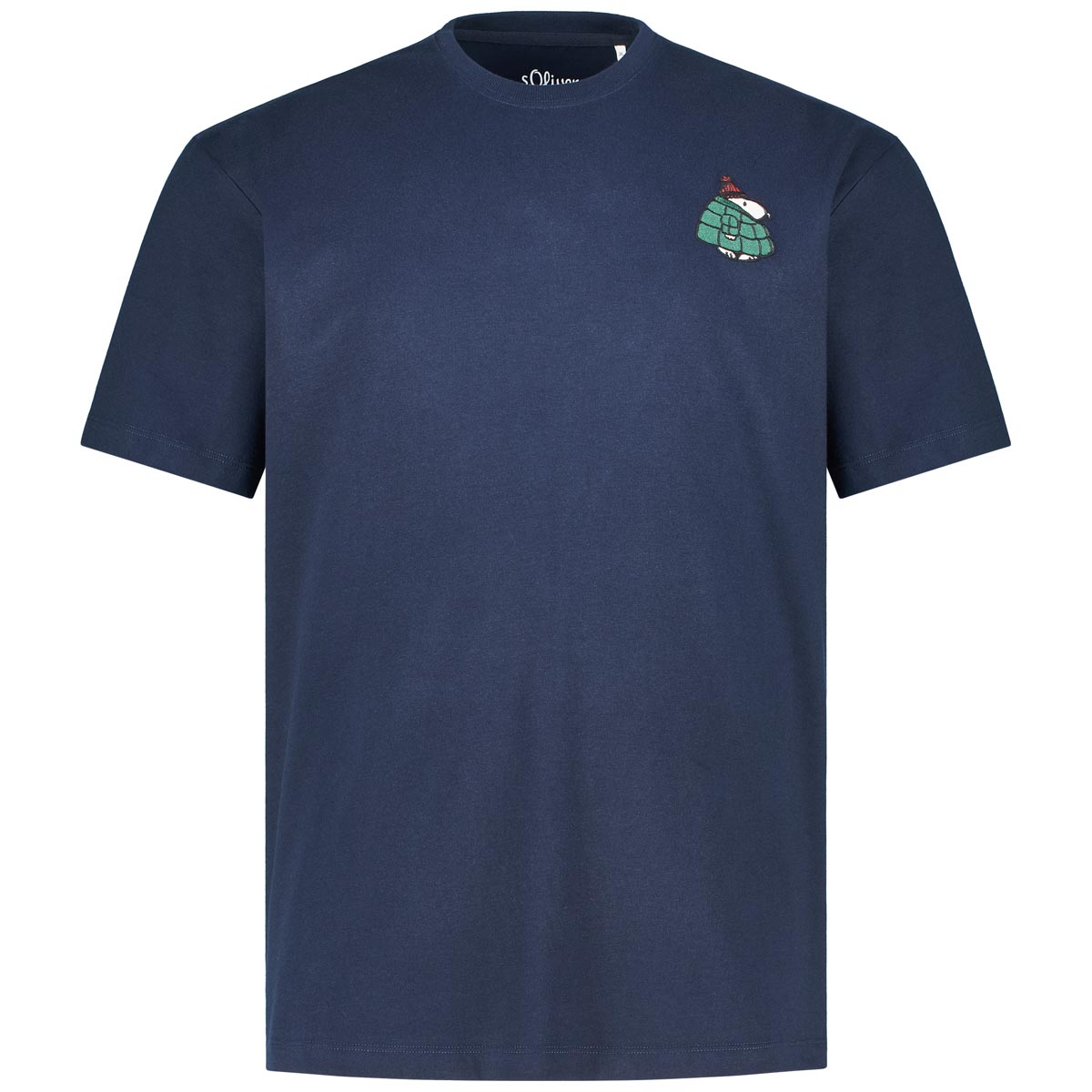 s.Oliver T-Shirt mit Stickerei Farbe dunkelblau Größe: 4XL günstig online kaufen