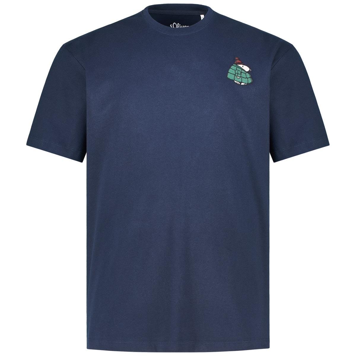 S.Oliver T-Shirt Mit Stickerei Farbe Dunkelblau Größe, 5XL