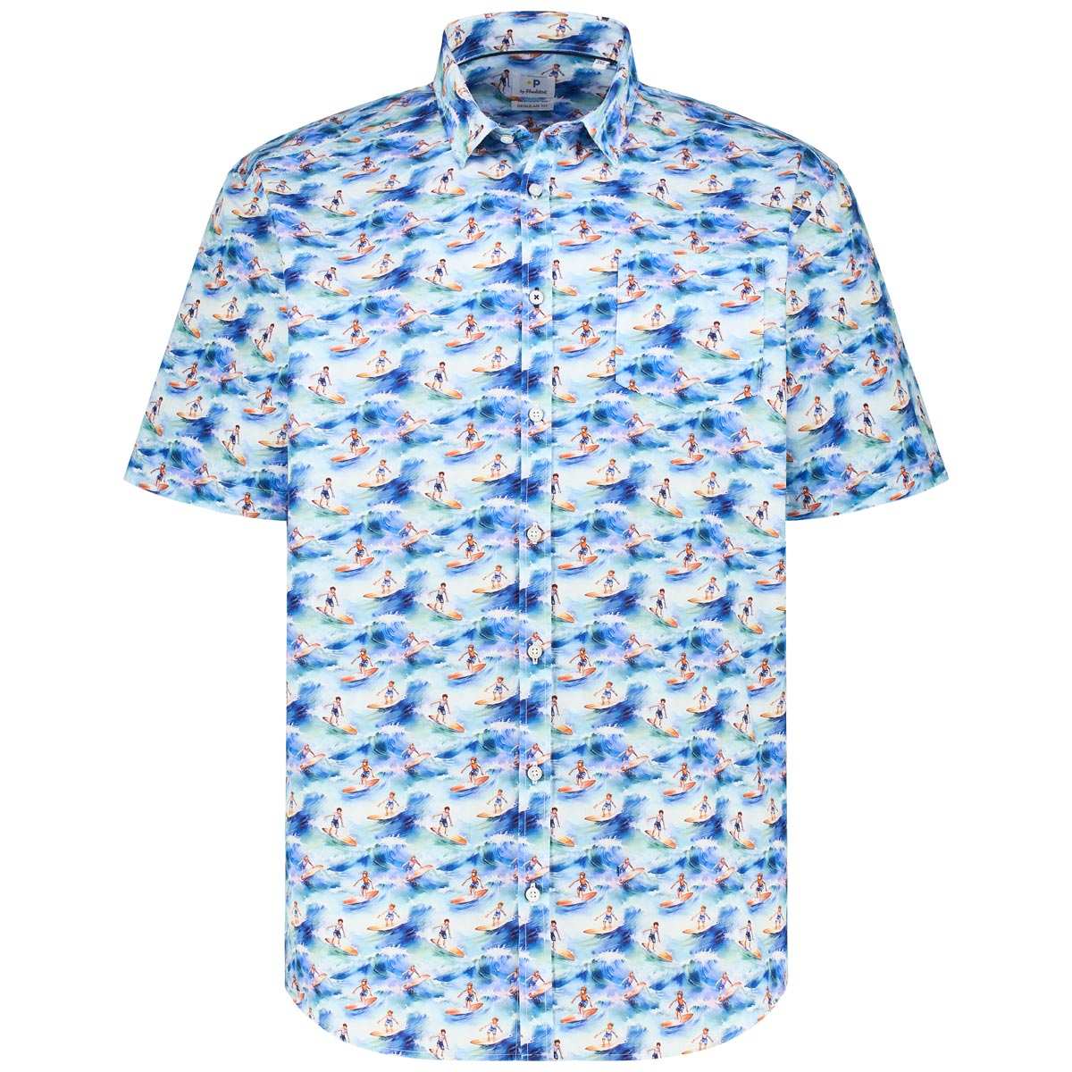 Freizeithemd mit Allover-Muster