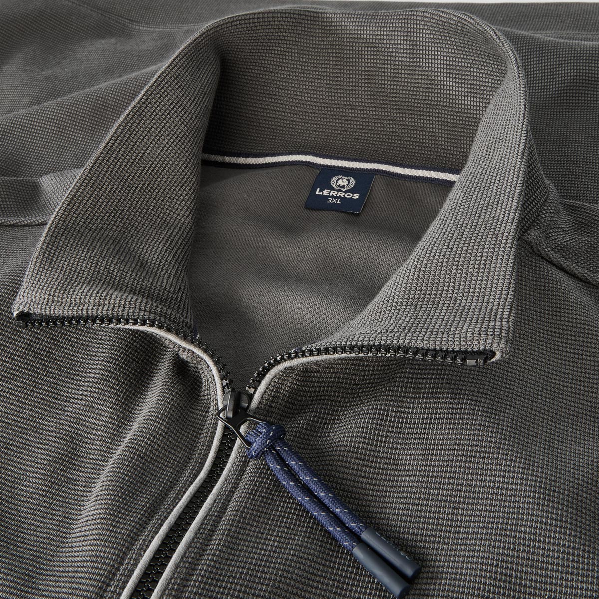 Lerros Sweatjacke aus Baumwolle grau