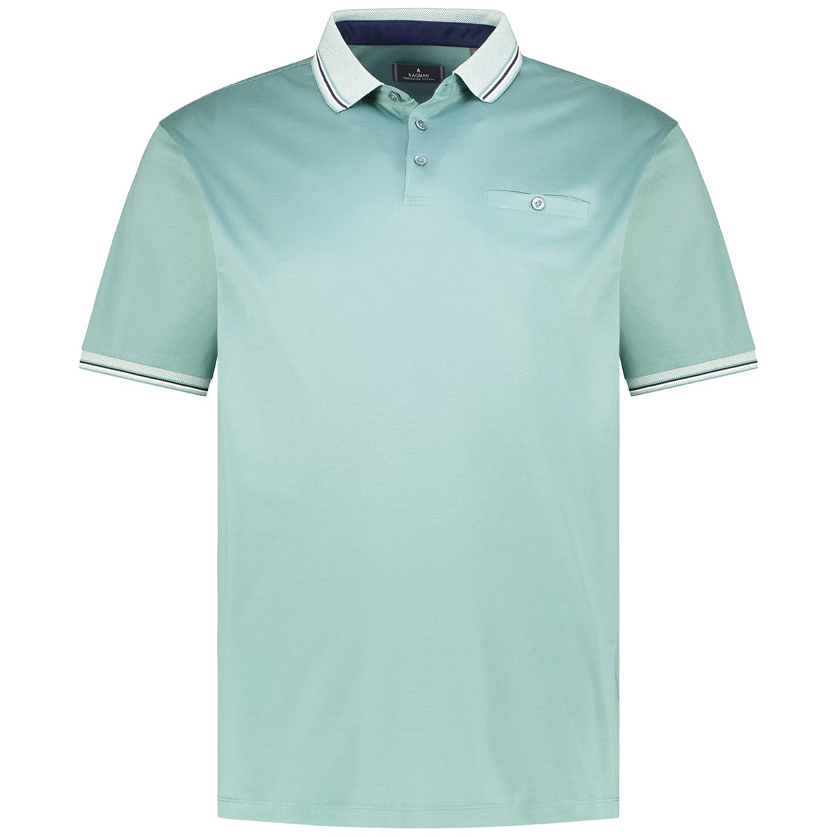 RAGMAN Poloshirt aus merzerisierter Baumwolle grün RAGMAN Poloshirt aus merzerisierter Baumwolle grün