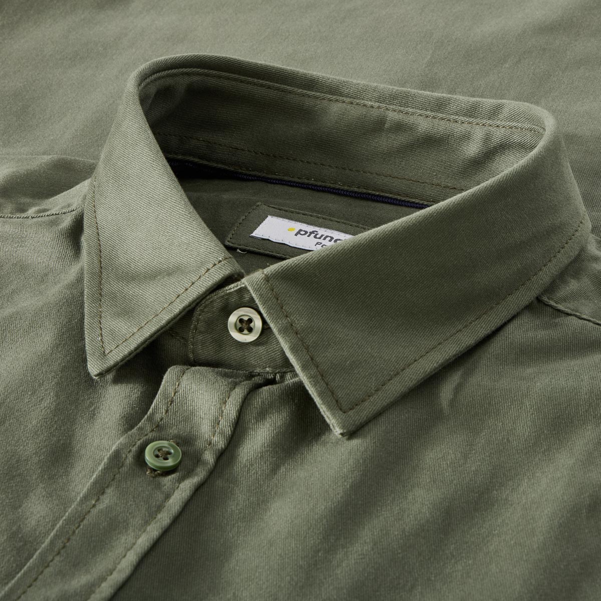 Pfundskerl Freizeithemd aus Baumwolle khaki