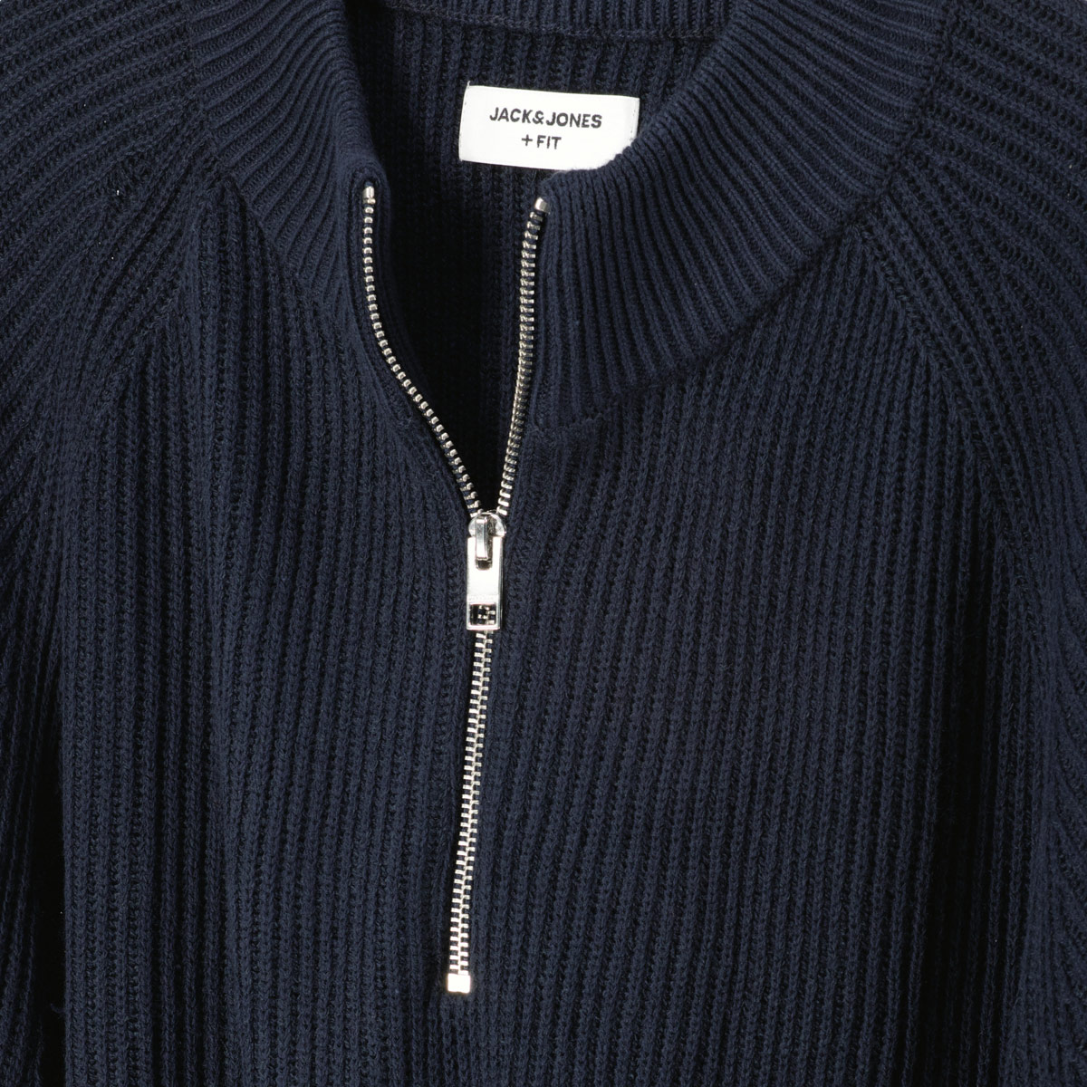 Jack&Jones Strickpullover aus Baumwollmischung blau