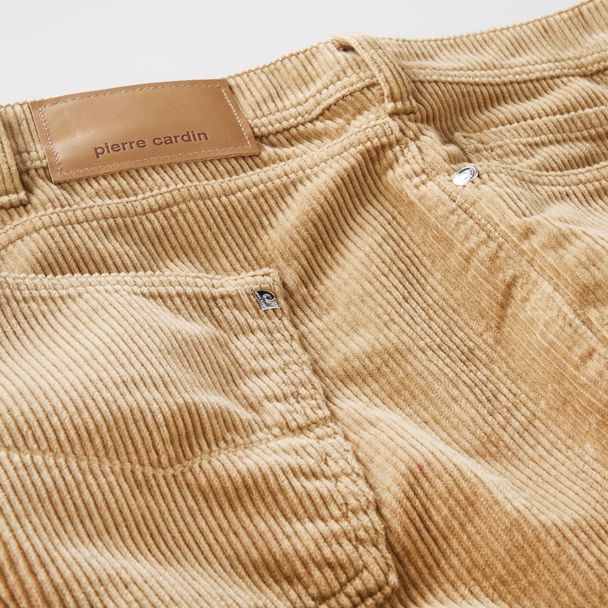 Pierre Cardin 5-Pocket Cordhose "PC-Laval" mit Stretch, Regular Fit beige