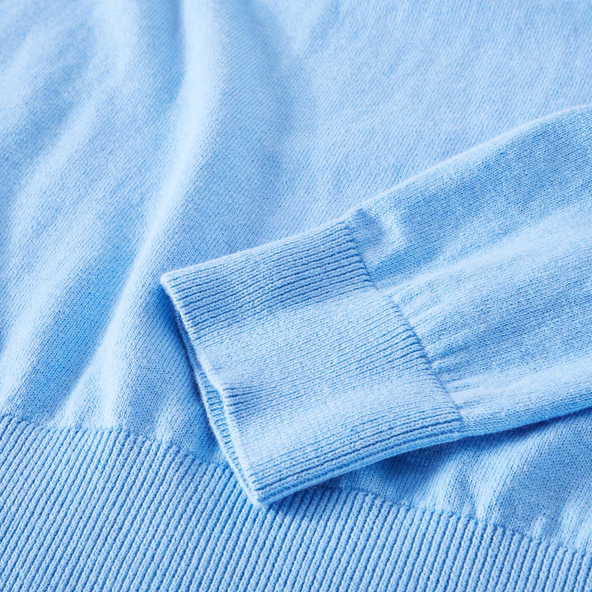 Pfundskerl Feinstrickpullover mit Kaschmir hellblau