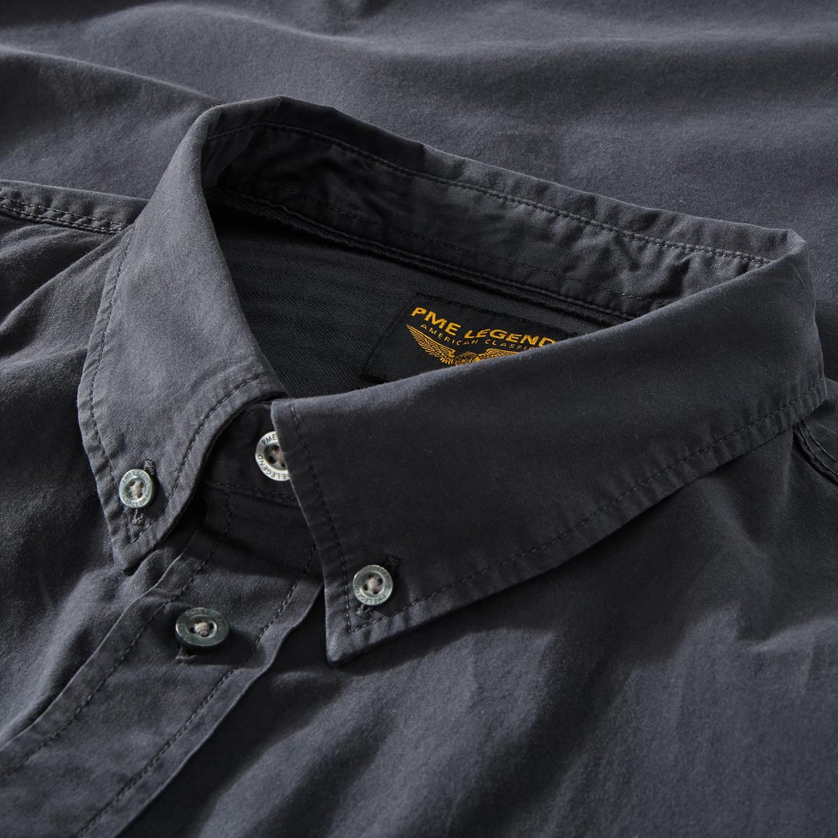 PME LEGEND Freizeithemd aus Baumwolle schwarz