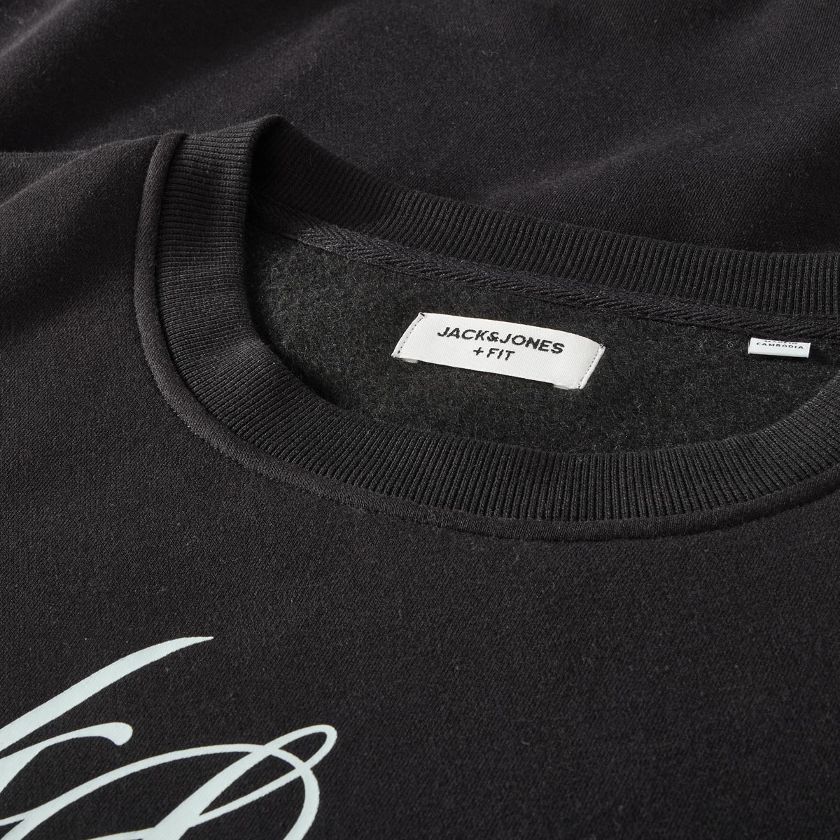 Jack&Jones Sweatshirt mit Label-Print schwarz