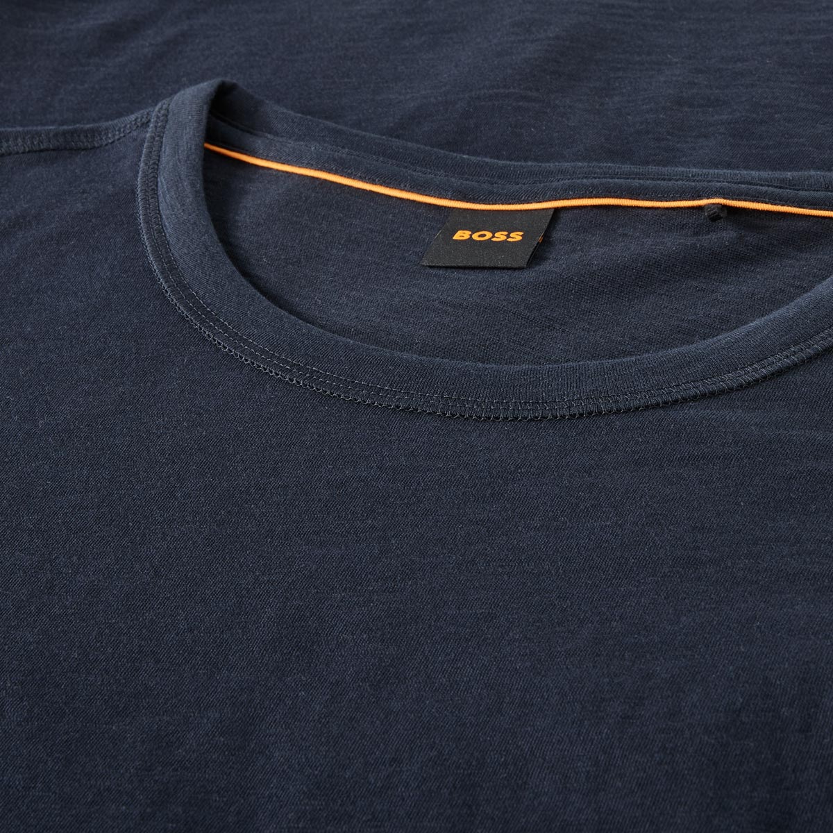 BOSS Basic T-Shirt aus Biobaumwolle dunkelblau