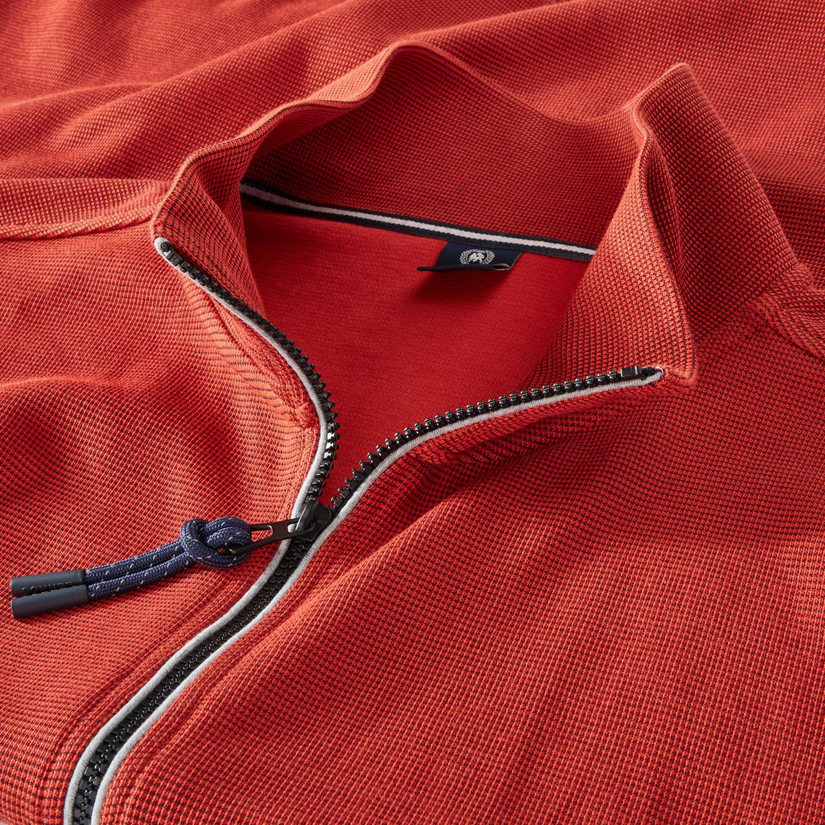 Lerros Sweatjacke aus Baumwollmischung rot