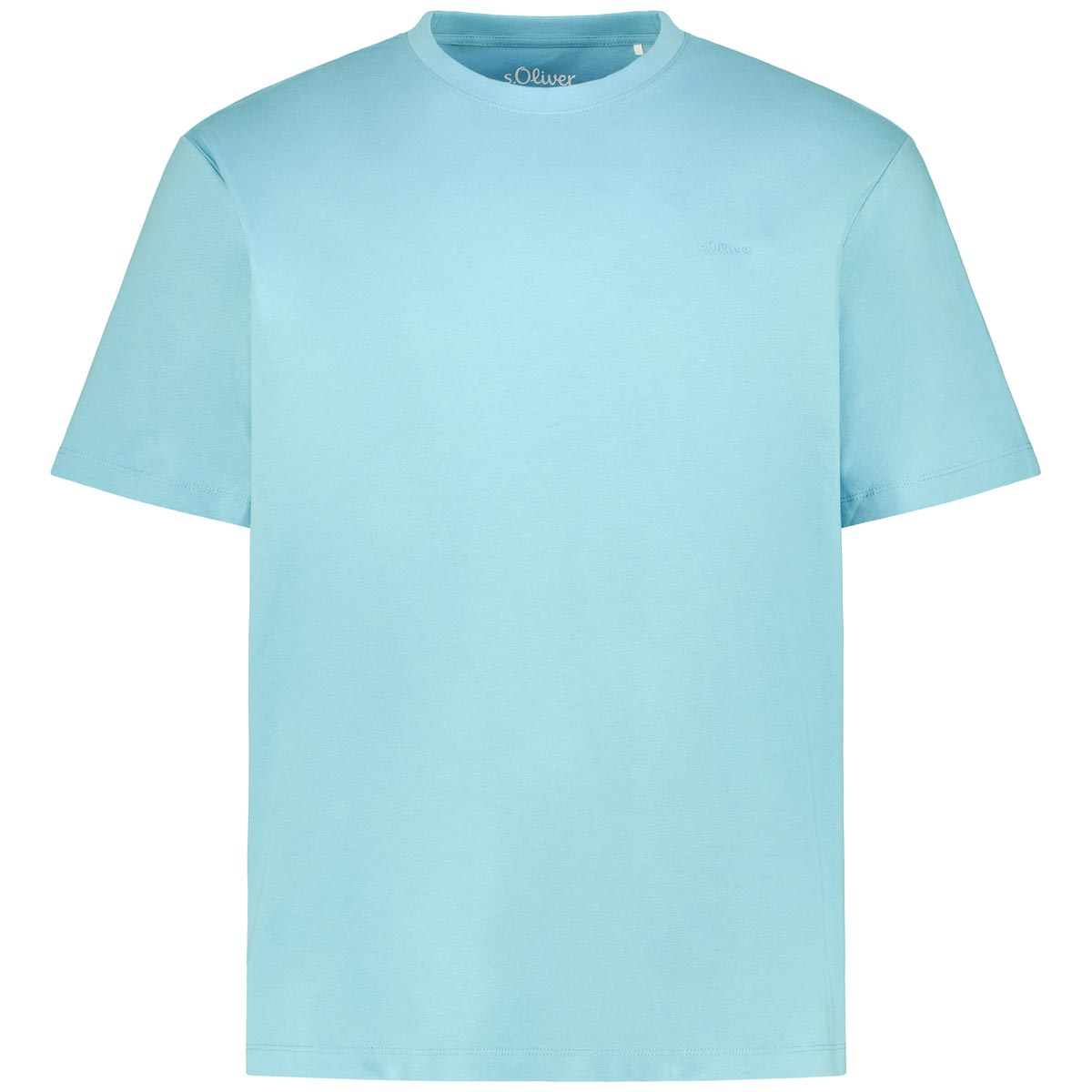 s.Oliver T-Shirt aus Baumwolle Farbe türkis Größe: 6XL günstig online kaufen