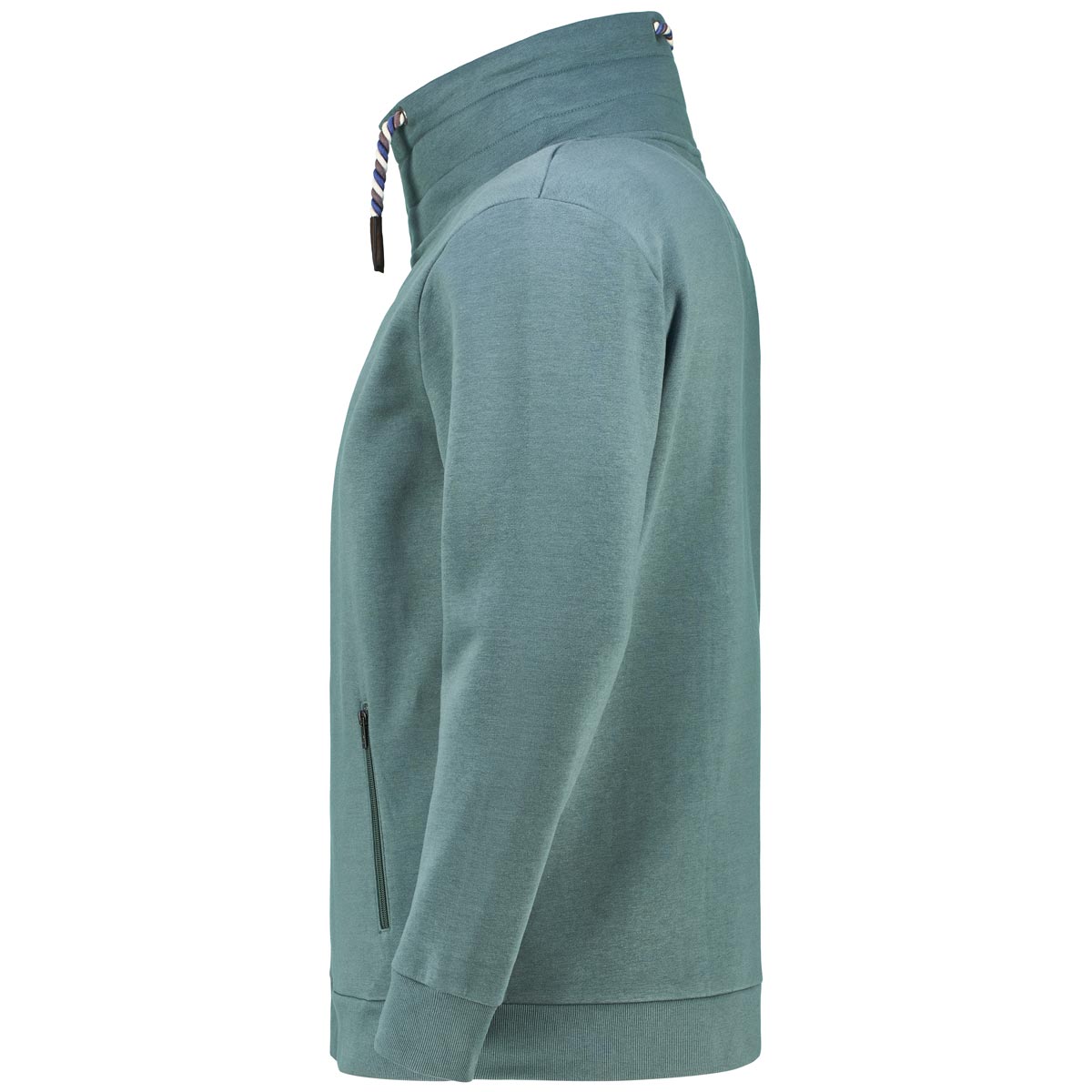 RAGMAN Sweatjacke aus Baumwollmischung Farbe dunkelgrün Größe: 5XL günstig online kaufen