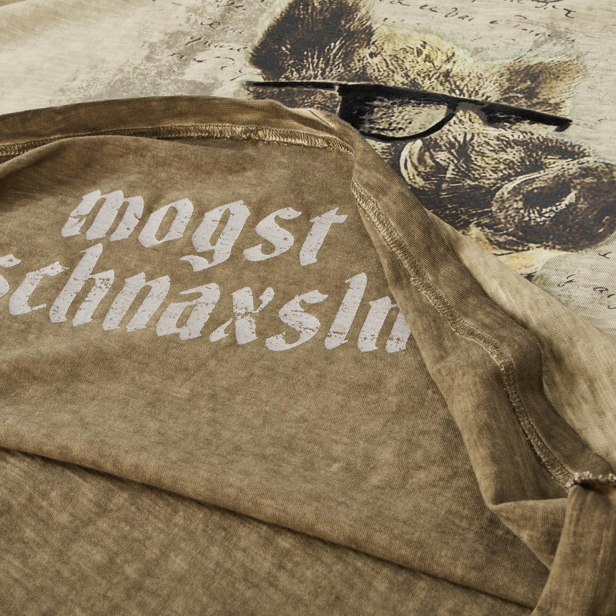 Pfundskerl T-Shirt aus Biobaumwolle hellbraun