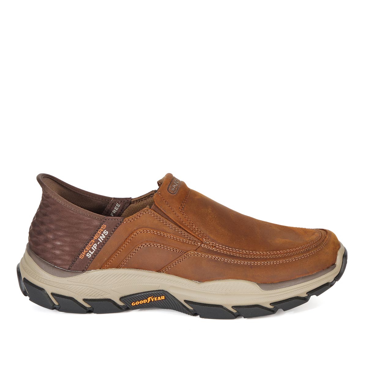 SKECHERS Halbschuh "Respected-Elgin", extraweit braun