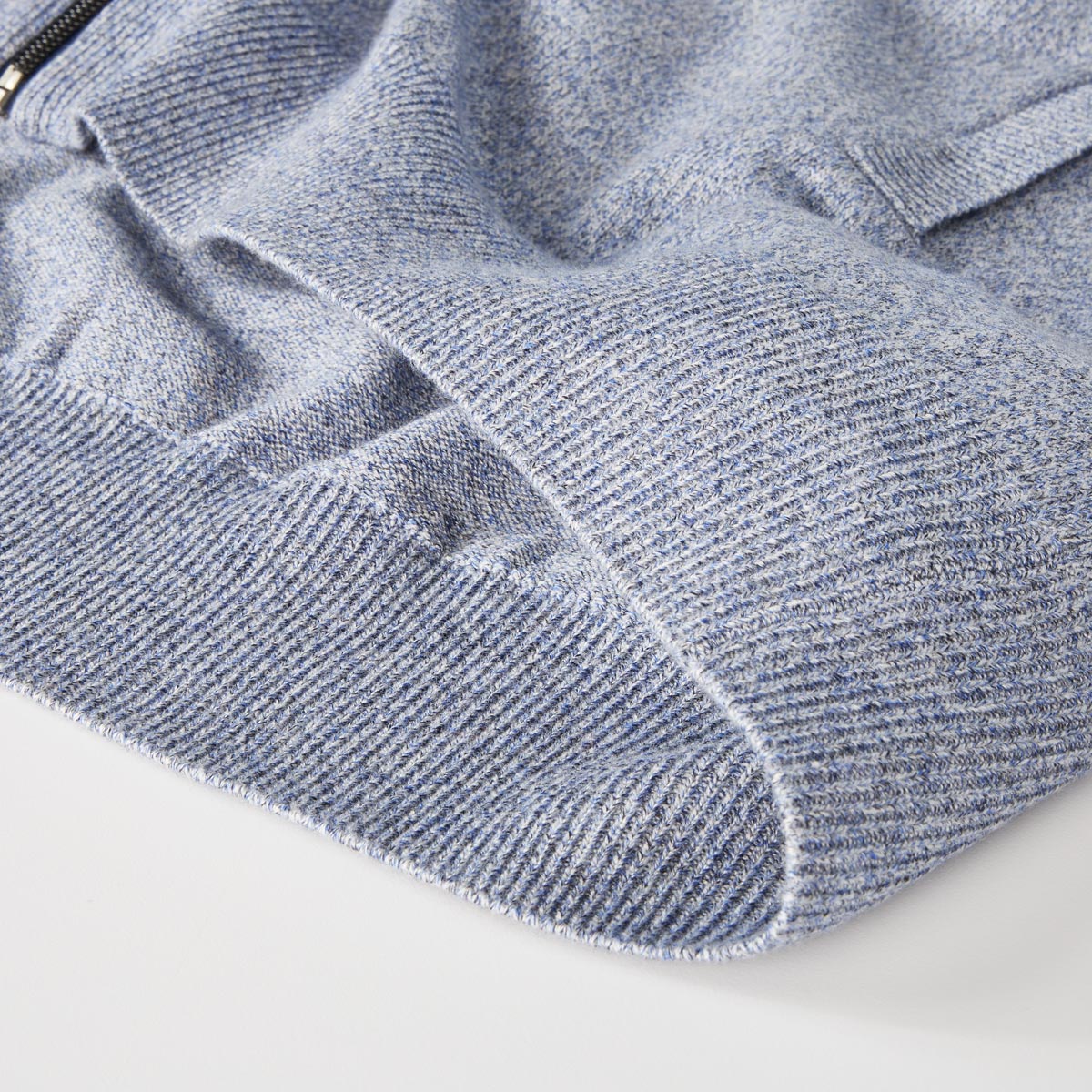 Hajo Strickjacke in melierter Optik royalblau