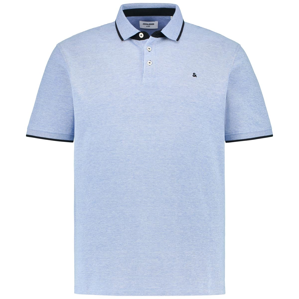Jack&Jones Poloshirt Aus Biobaumwolle Farbe Jeansblau Größe, 8XL