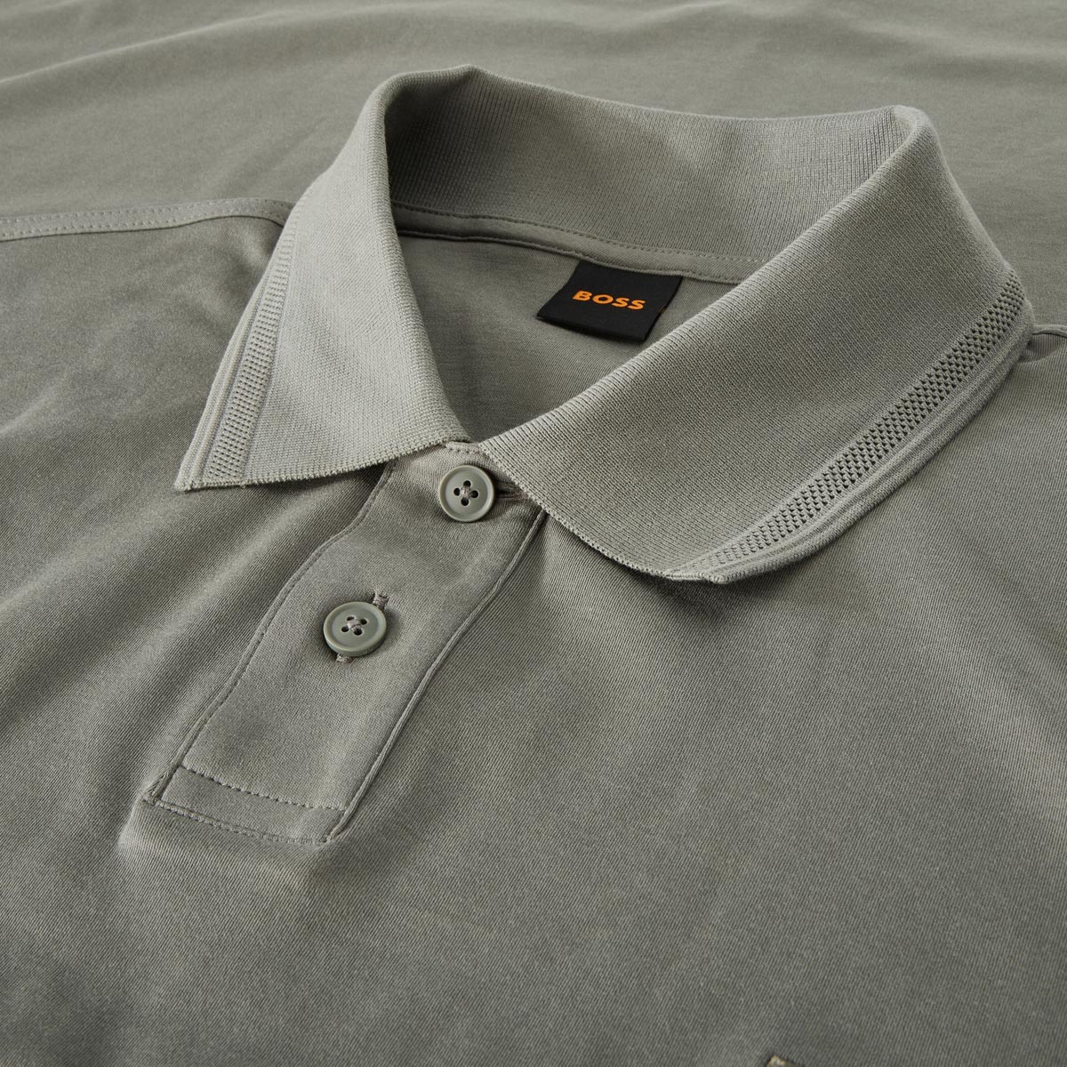 BOSS Basic-Poloshirt grau