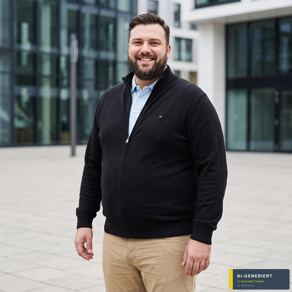 Tommy Hilfiger Feinstrickjacke mit Kaschmir schwarz
