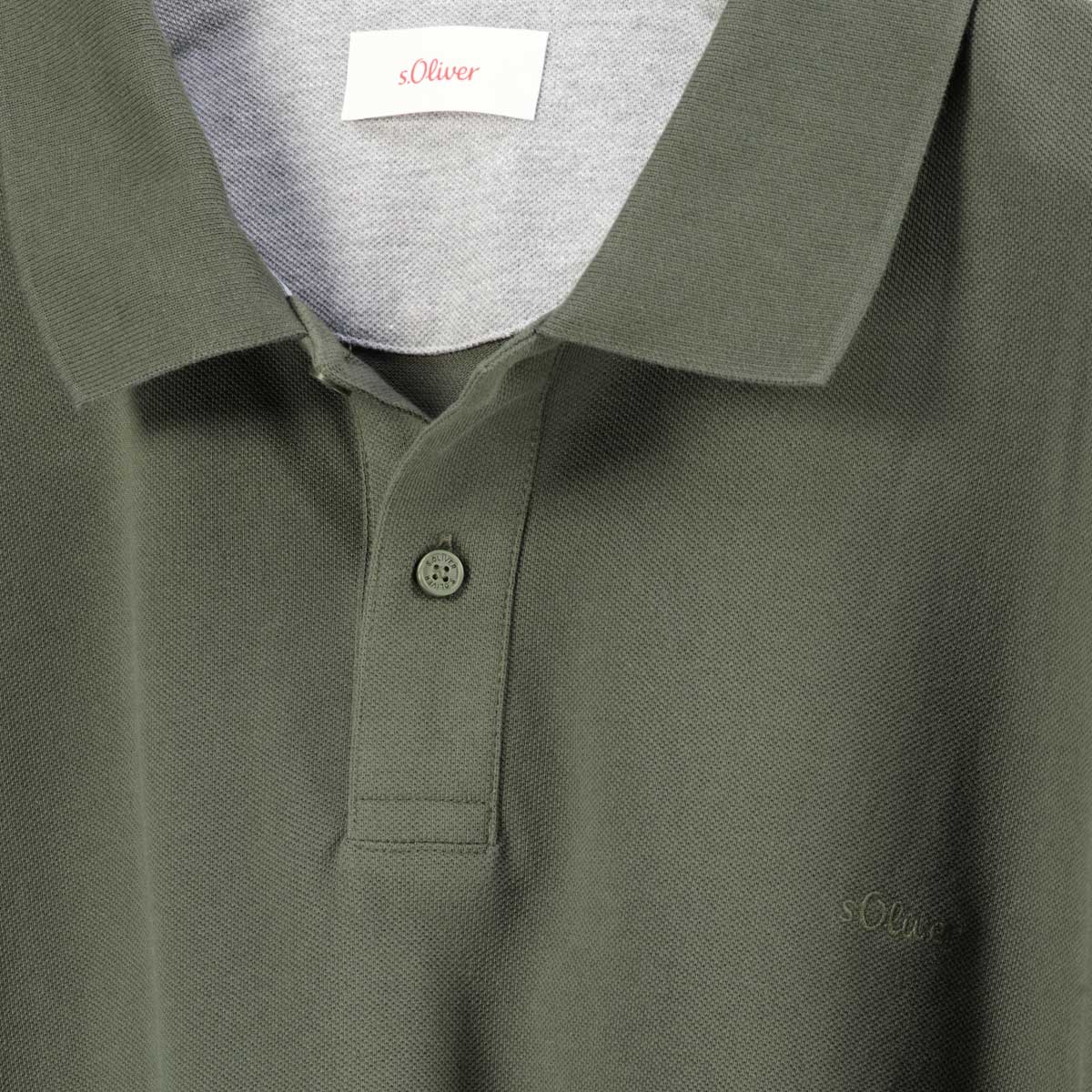 s.Oliver Poloshirt aus Baumwolle oliv