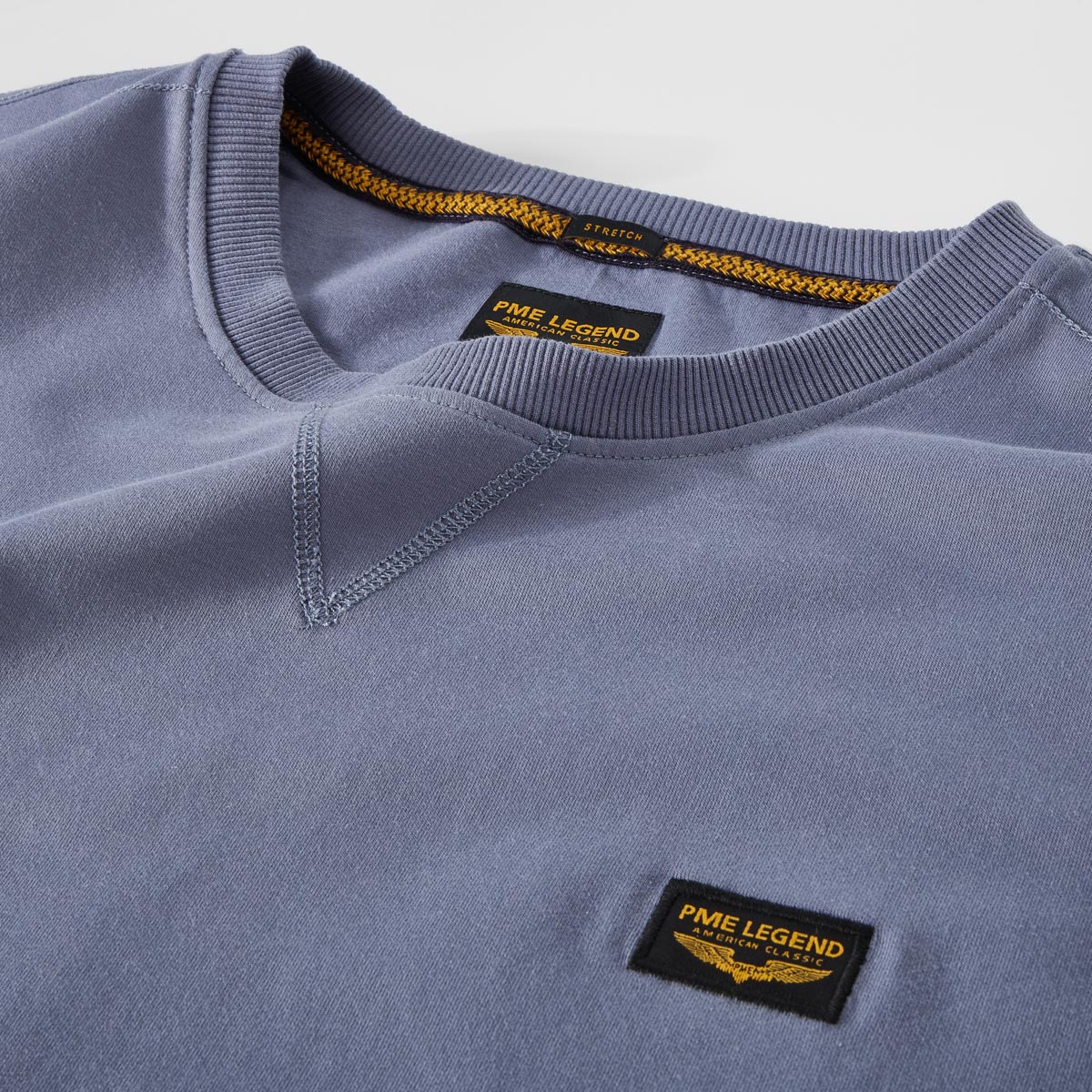 PME LEGEND Sweatshirt mit Elasthan grau