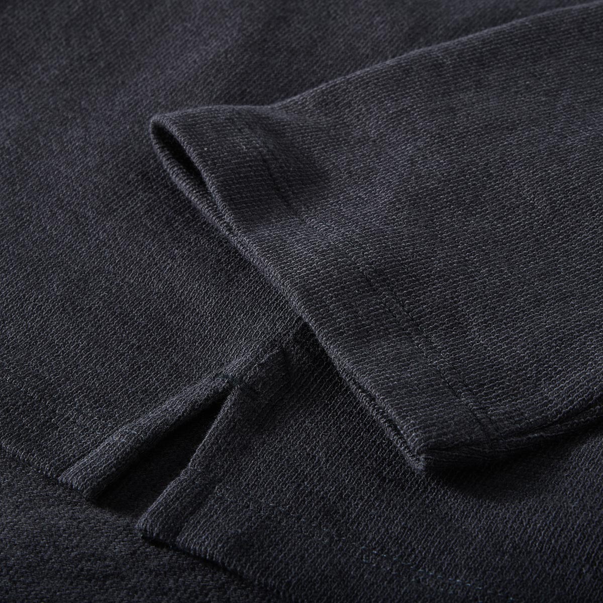 camel active Longsleeve mit Serafinokragen anthrazit