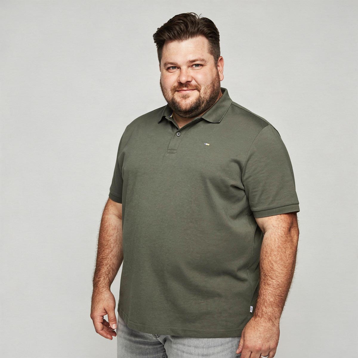 Pfundskerl Poloshirt aus Baumwolle oliv