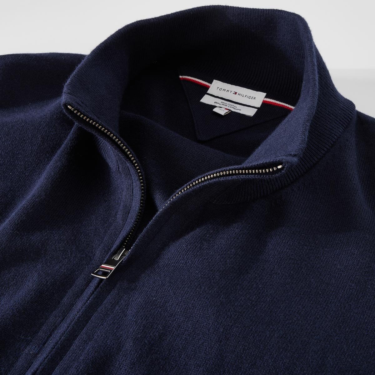 Tommy Hilfiger Feinstrickjacke mit Kaschmir marine