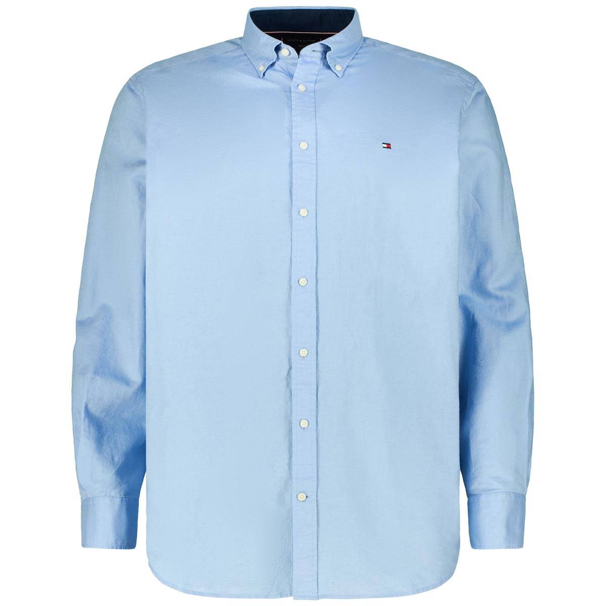 Tommy Hilfiger Freizeithemd mit Leinen Farbe hellblau Größe: 4XL günstig online kaufen