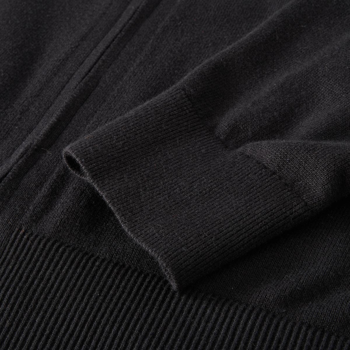 Tommy Hilfiger Feinstrickjacke mit Kaschmir schwarz