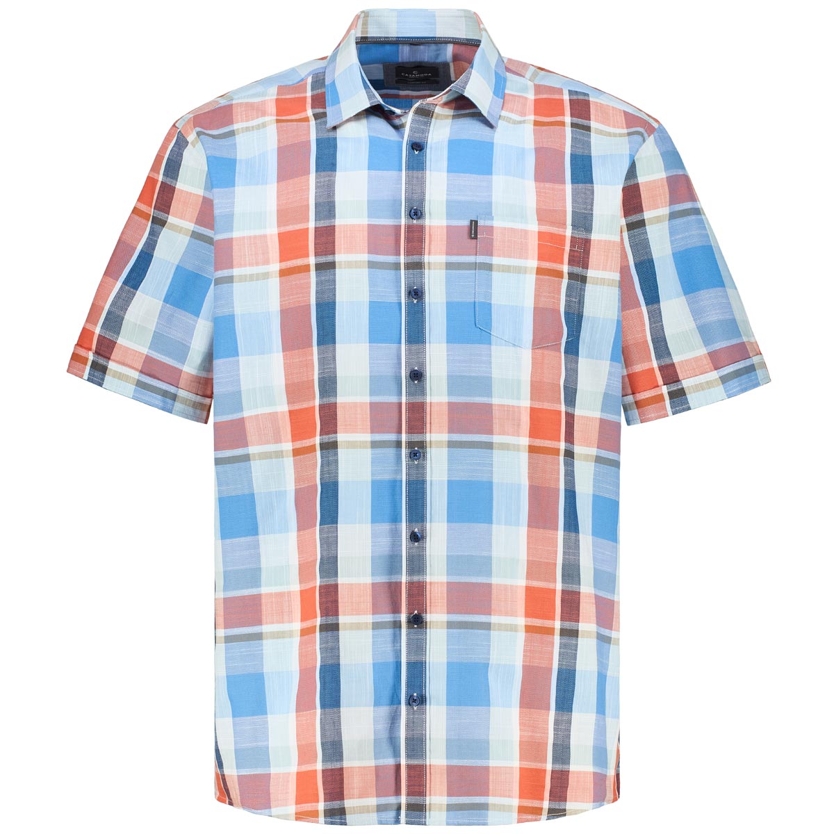 CASA MODA Freizeithemd mit Karomuster Farbe türkis Größe: XXL günstig online kaufen