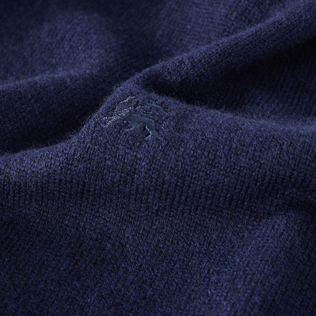 Lerros Strickpullover mit Kaschmir blau