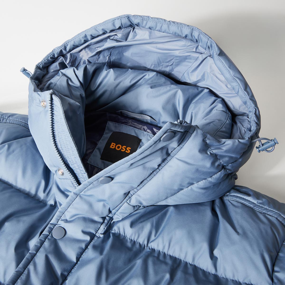 BOSS Winter-Steppjacke mit wärmender Wattierung mittelblau