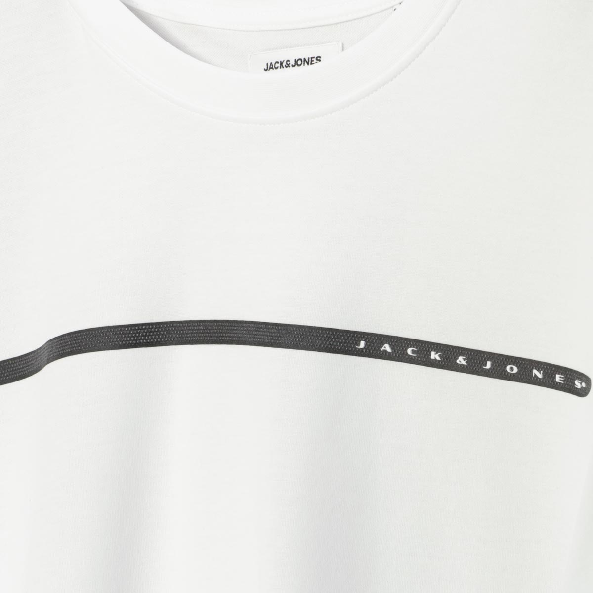 Jack&Jones T-Shirt mit Label-Print weiß