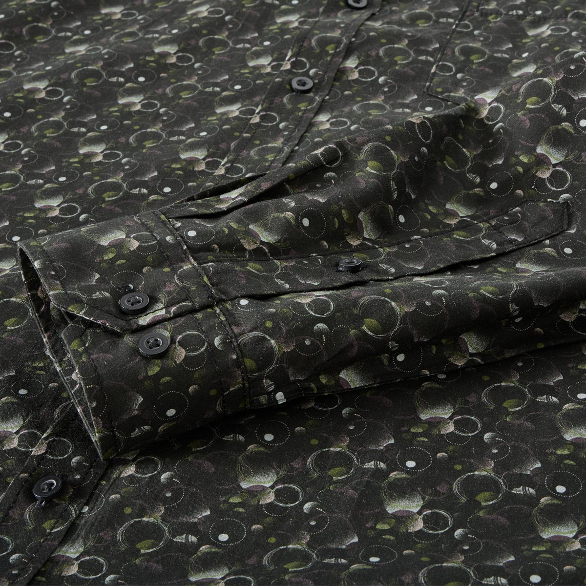 Pfundskerl Freizeithemd mit Allover-Muster schwarz