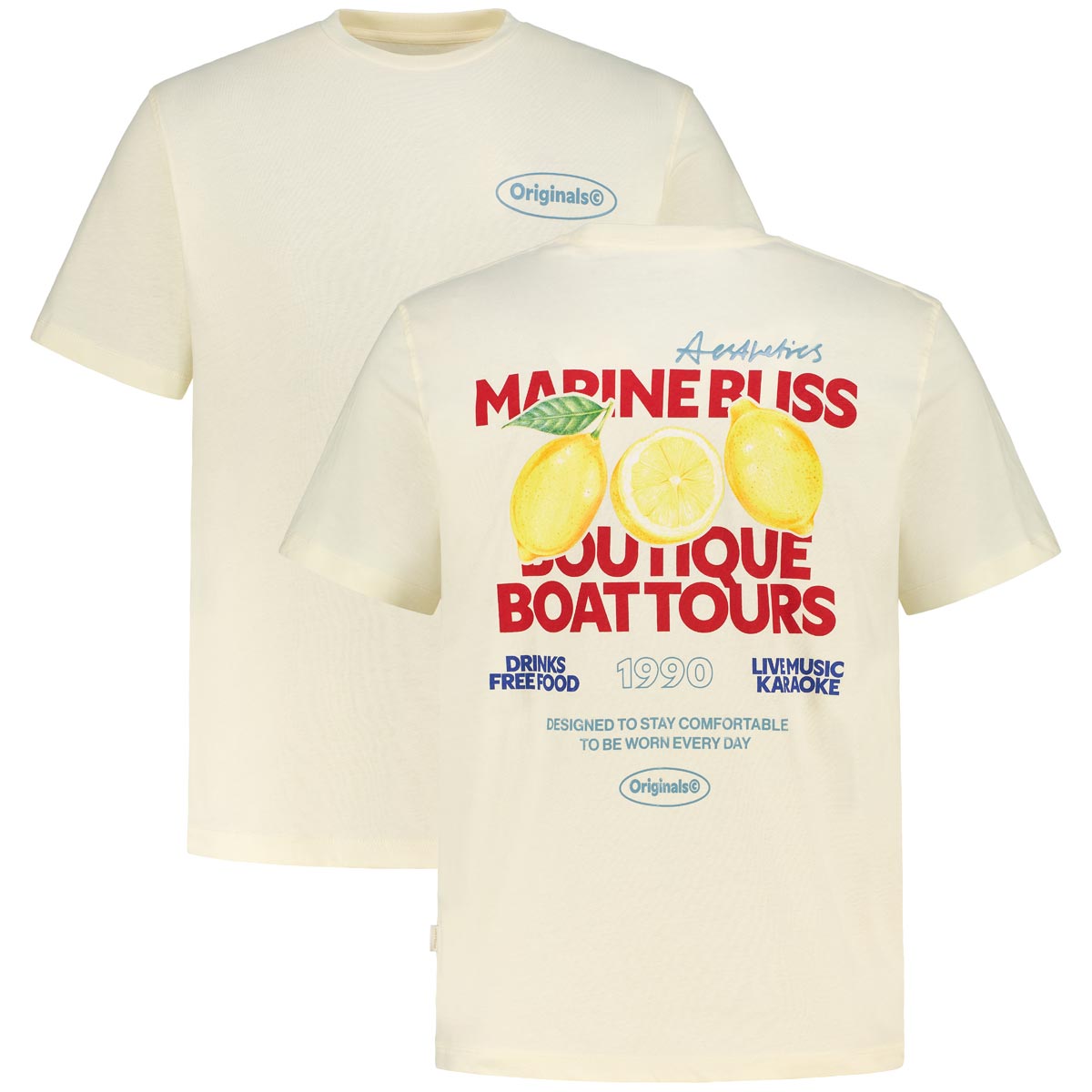 T-Shirt mit Print auf Vorder- und Rückseite