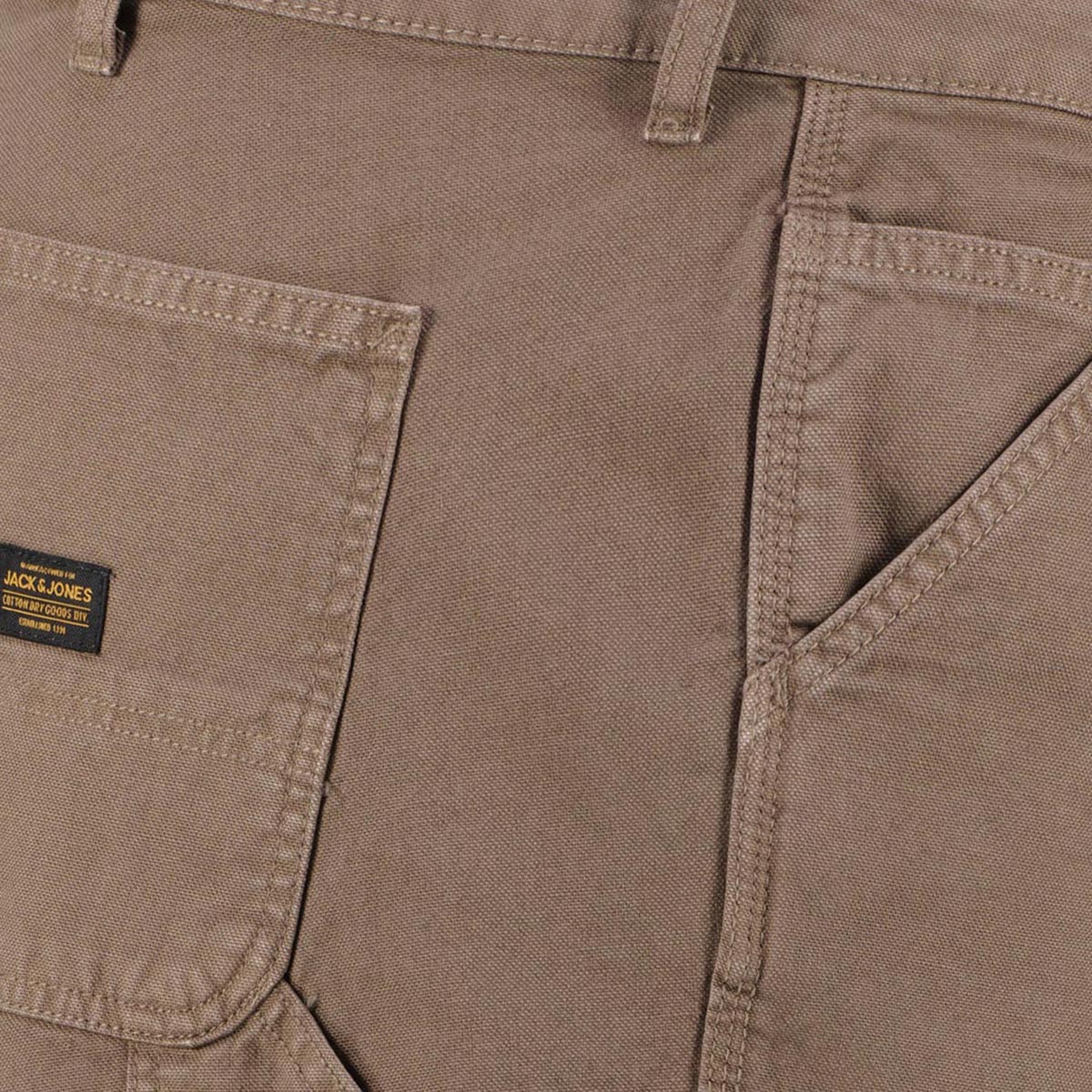 Jack&Jones 5-Pocket Jeans "Eddie" mit Hammerschlaufe, Loose Fit braun