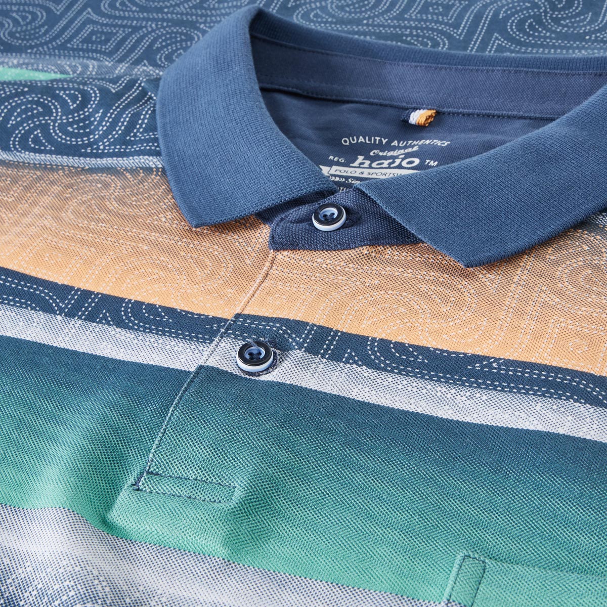 Hajo Poloshirt mit Stretch royalblau