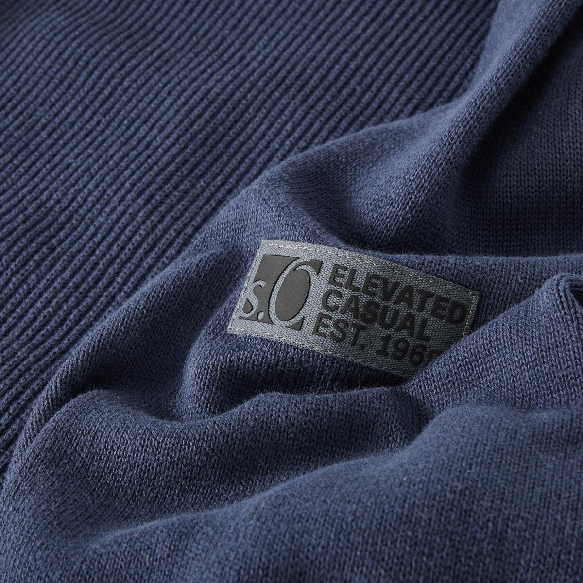 s.Oliver Pullover mit Struktur blau