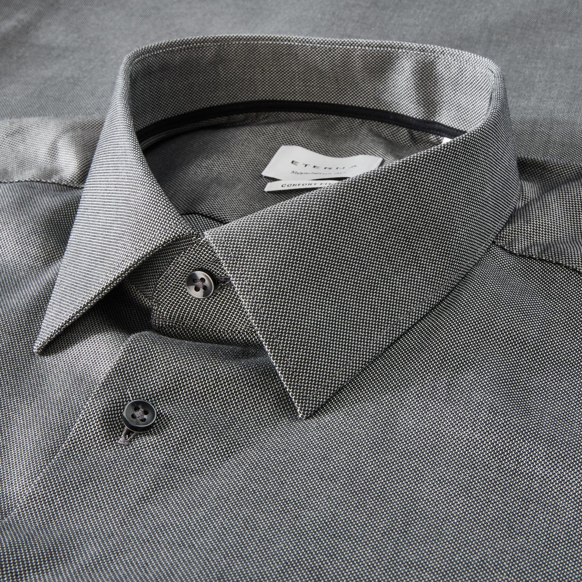 ETERNA Businesshemd aus Baumwolle schwarz