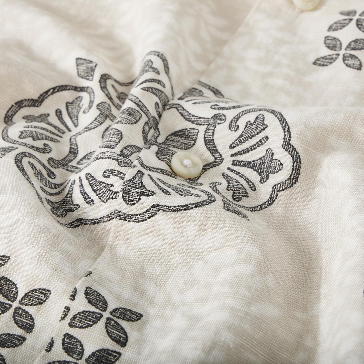 Jack&Jones Freizeithemd mit Allover-Muster beige