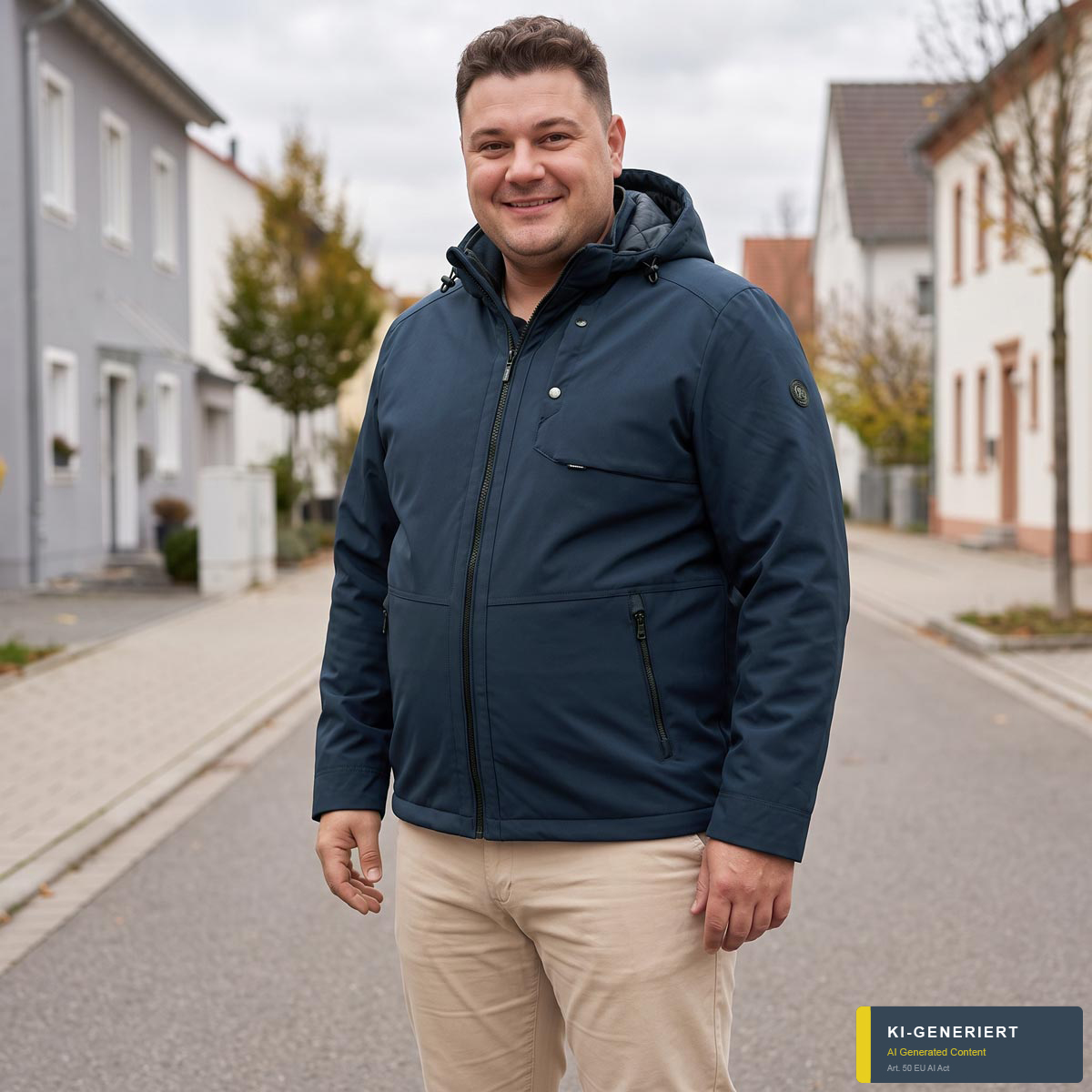 Lerros Jacke, wasser- und windabweisend dunkelblau