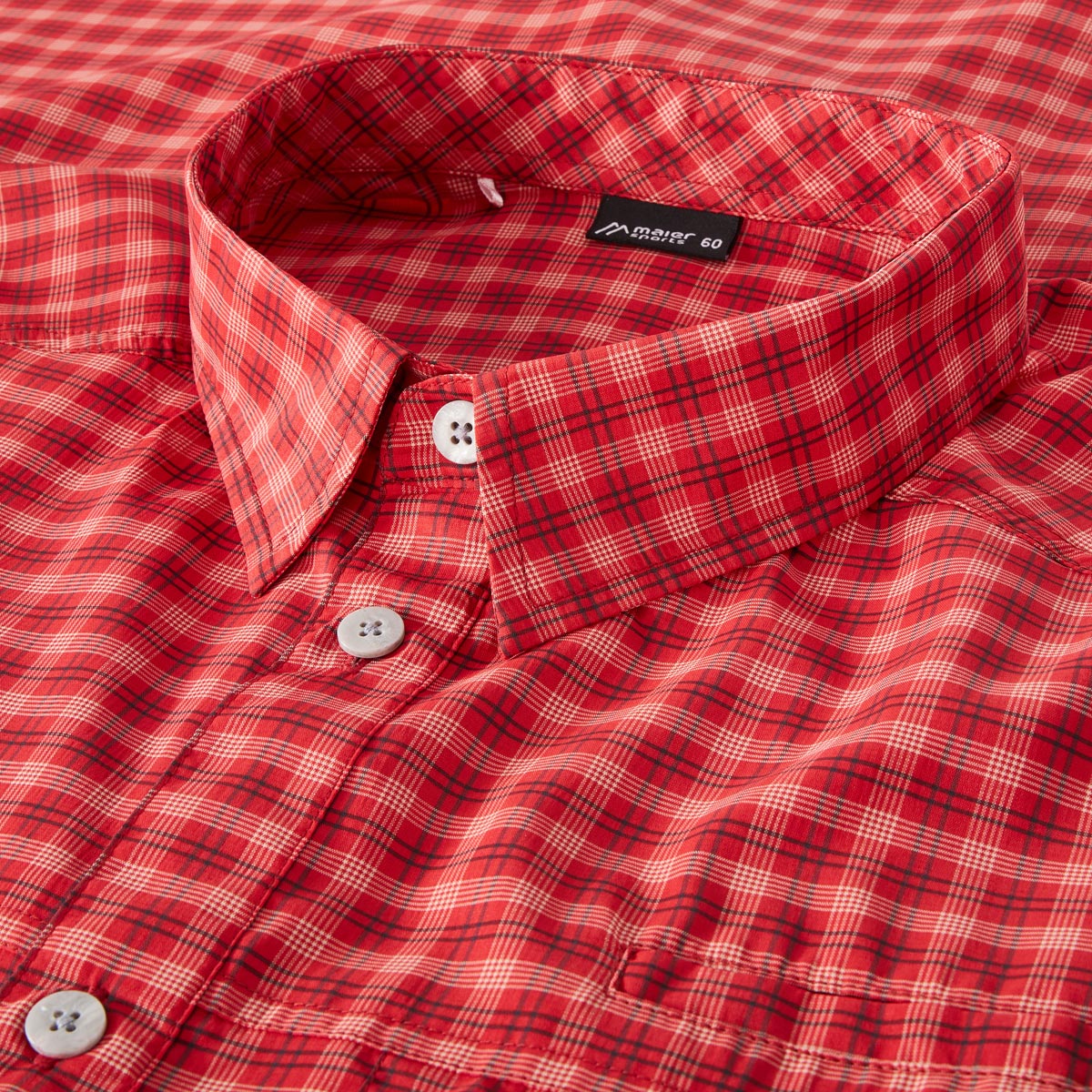 Maier Sports Funktionshemd, schnelltrocknend und feuchtigkeitstransportierend rot