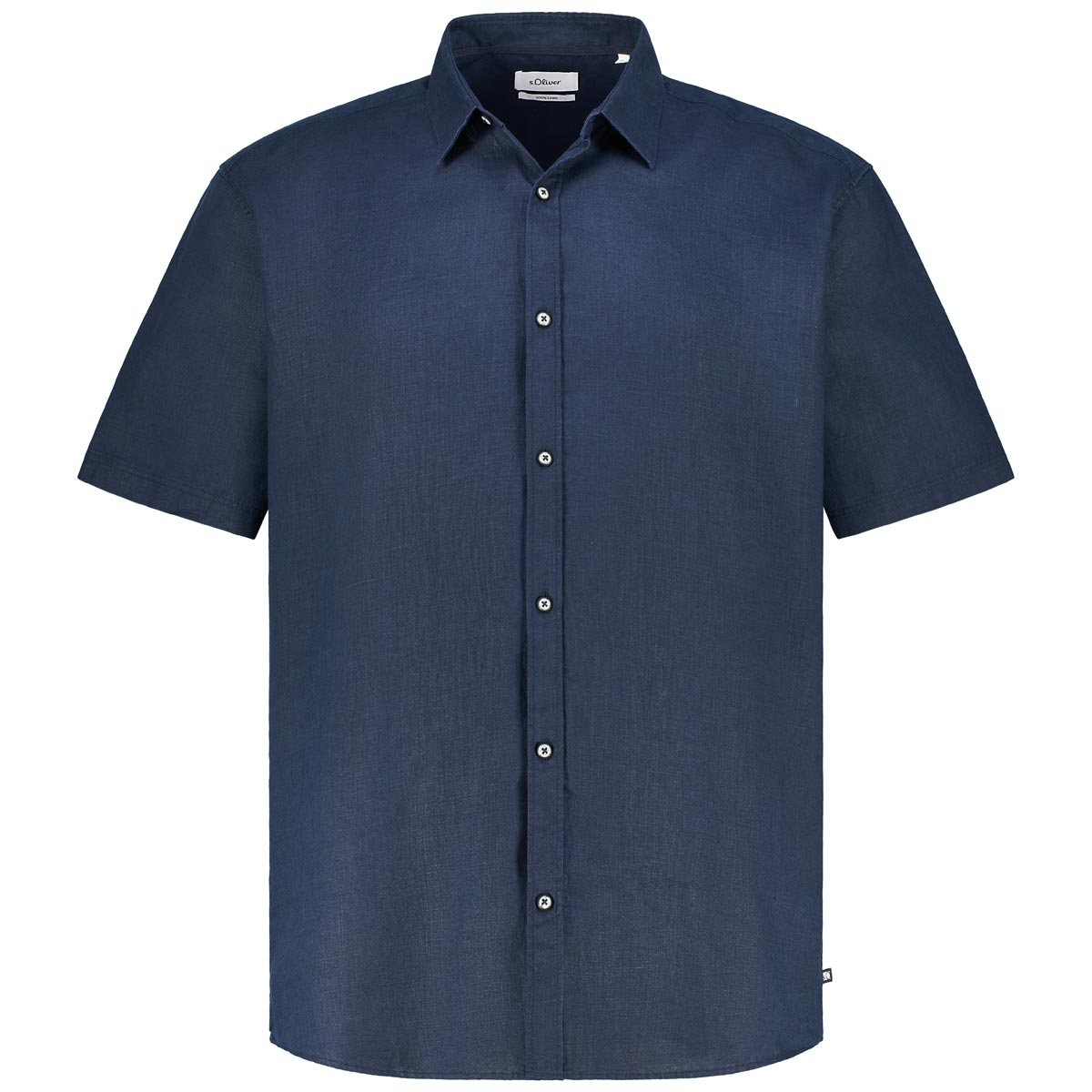 s.Oliver Freizeithemd aus Leinen Farbe blau Größe: 4XL günstig online kaufen