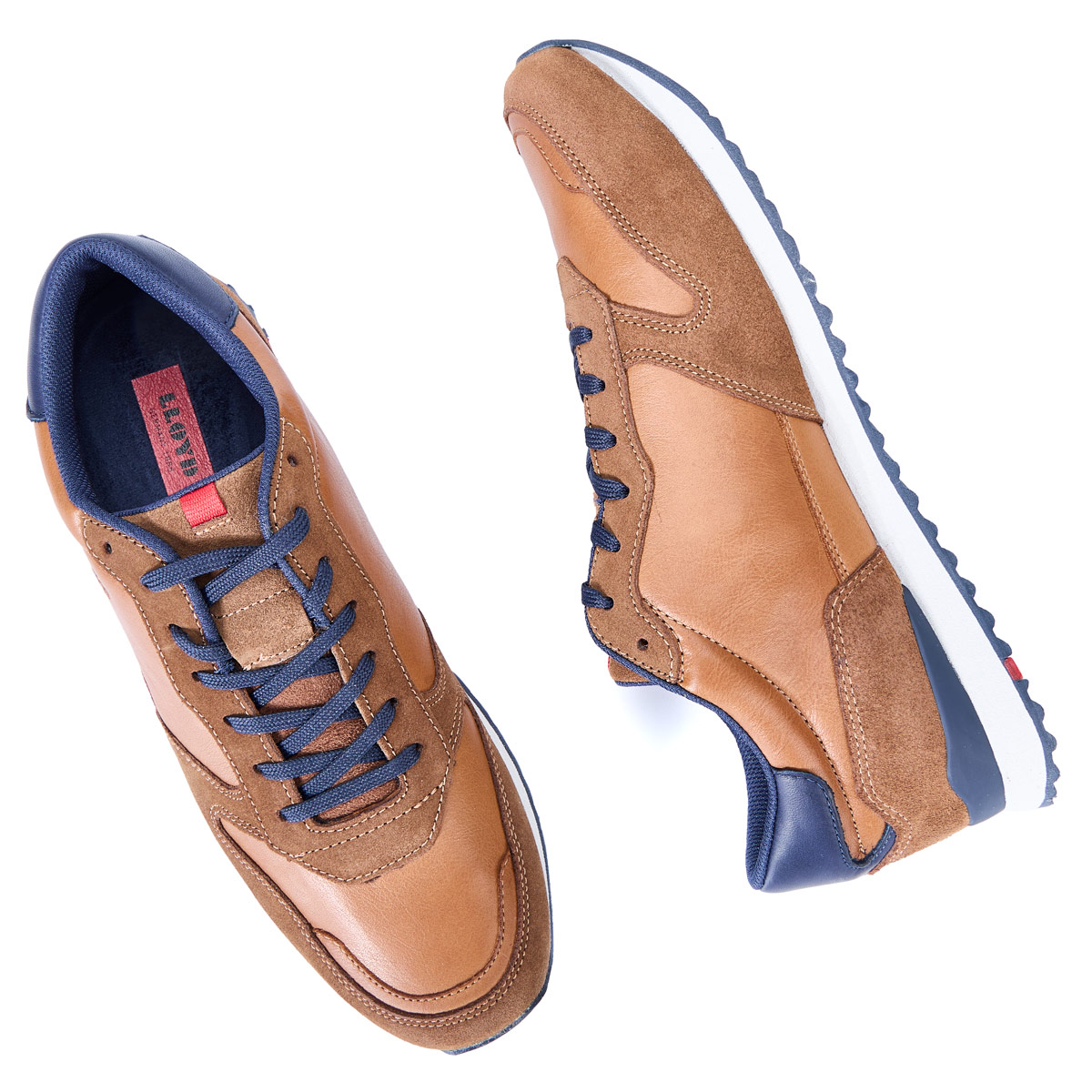 Lloyd Sneaker aus Leder mittelbraun