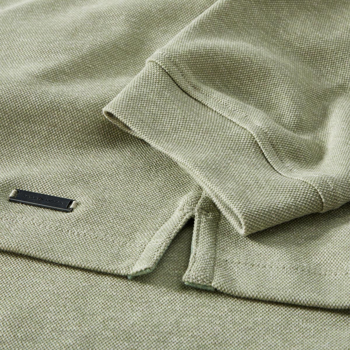 CASA MODA Pflegeleichtes Stretch-Poloshirt türkis