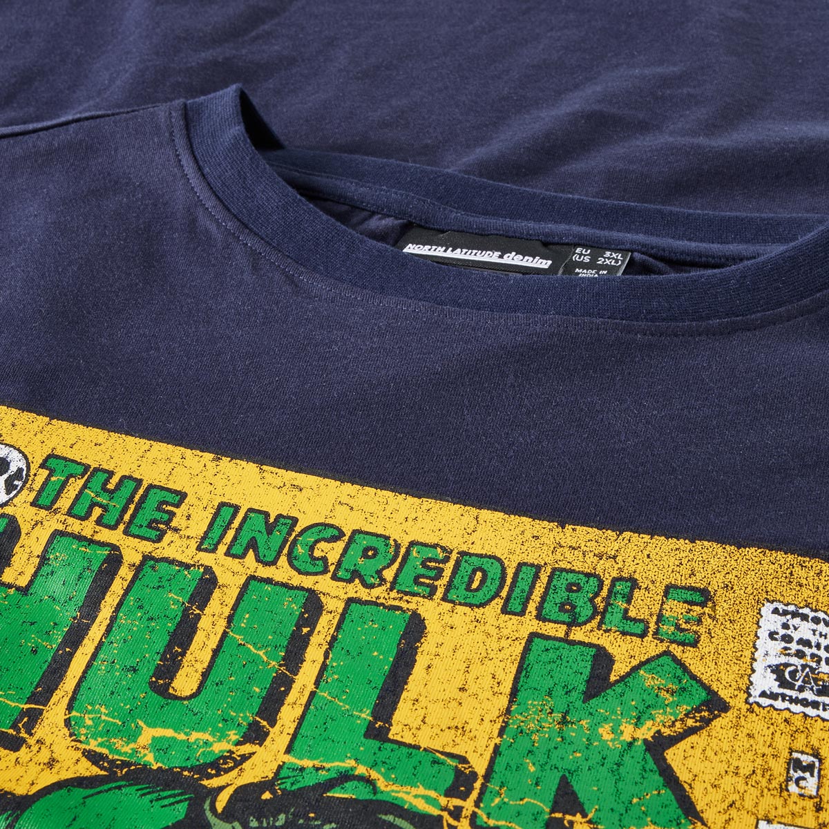 North T-Shirt mit Motiv-Print dunkelblau