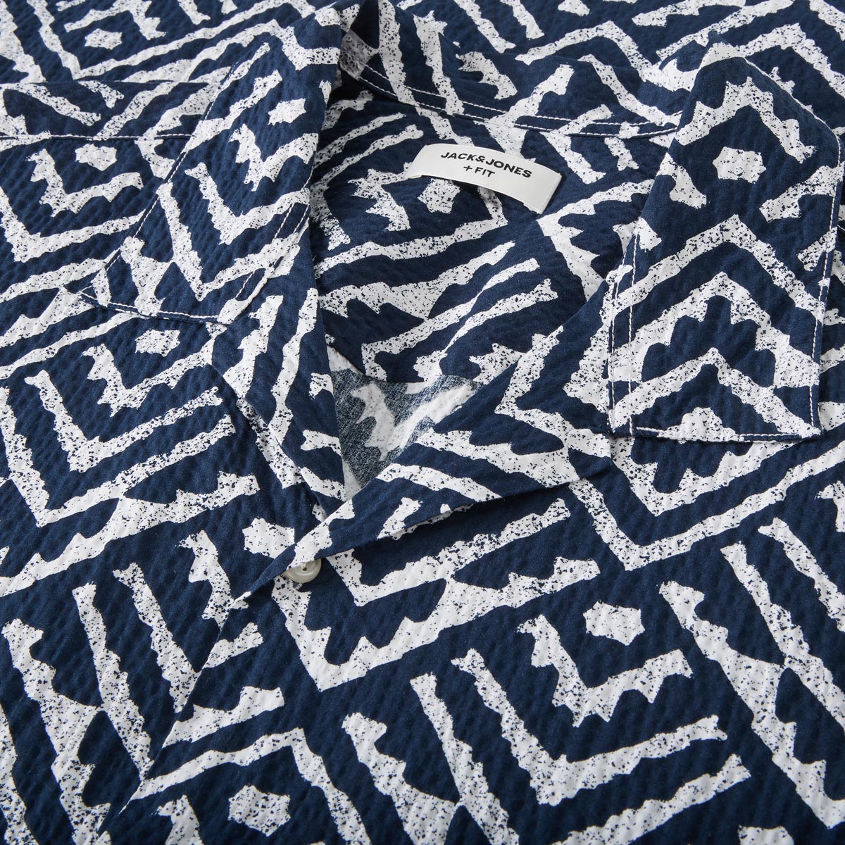 Jack&Jones Freizeithemd mit Elasthan blau