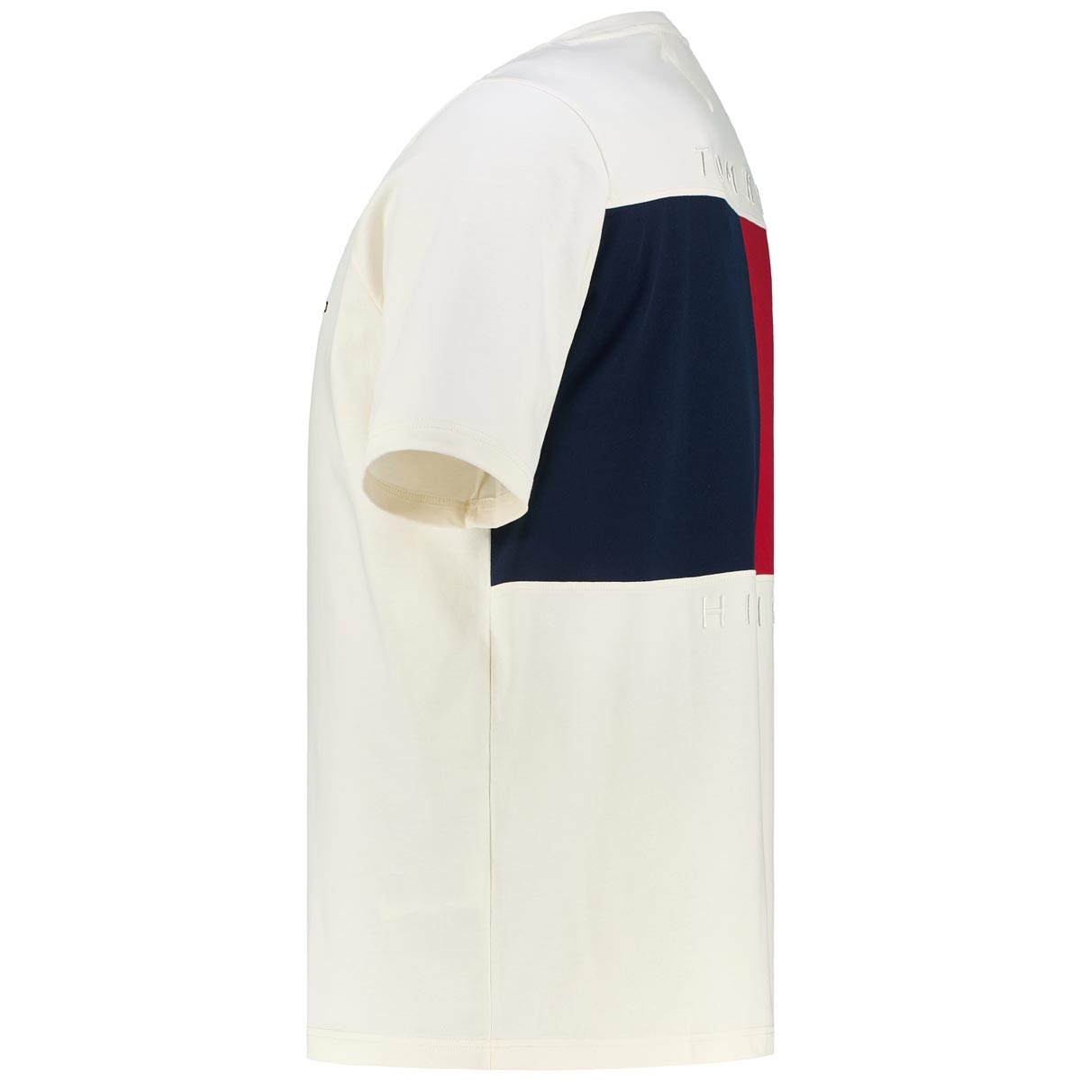 Tommy Hilfiger T-Shirt mit Label-Stickerei cremeweiß