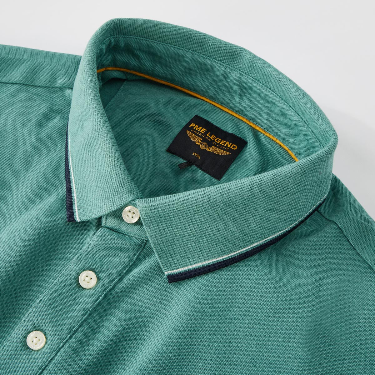 PME LEGEND Poloshirt mit Stretch grün