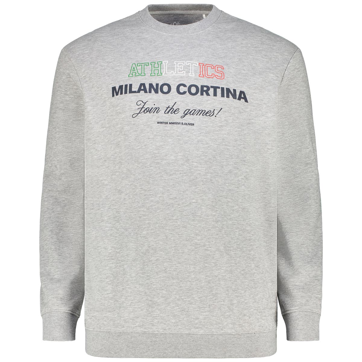 s.Oliver Sweatshirt mit Stretch Farbe grau Größe: 5XL günstig online kaufen